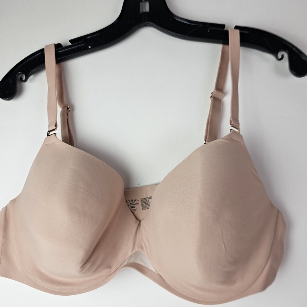 Soma Bodify Perfect Coverage Bra‎ Lightly lined Underwire Sz 38D Minimalist